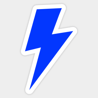 Blue Lightning Bolt Sticker